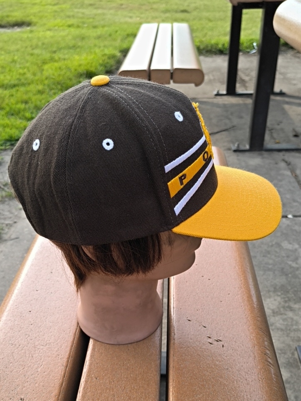 Ncaa Wyoming Cowboys Front Runner Dark Brown/Chocolate Snapback Cap Hat View 5